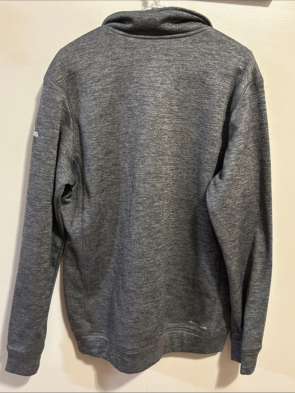 Adidas Team Issue Mississippi State Bulldogs 1/4 Zip Fleece Jacket Gray Men M